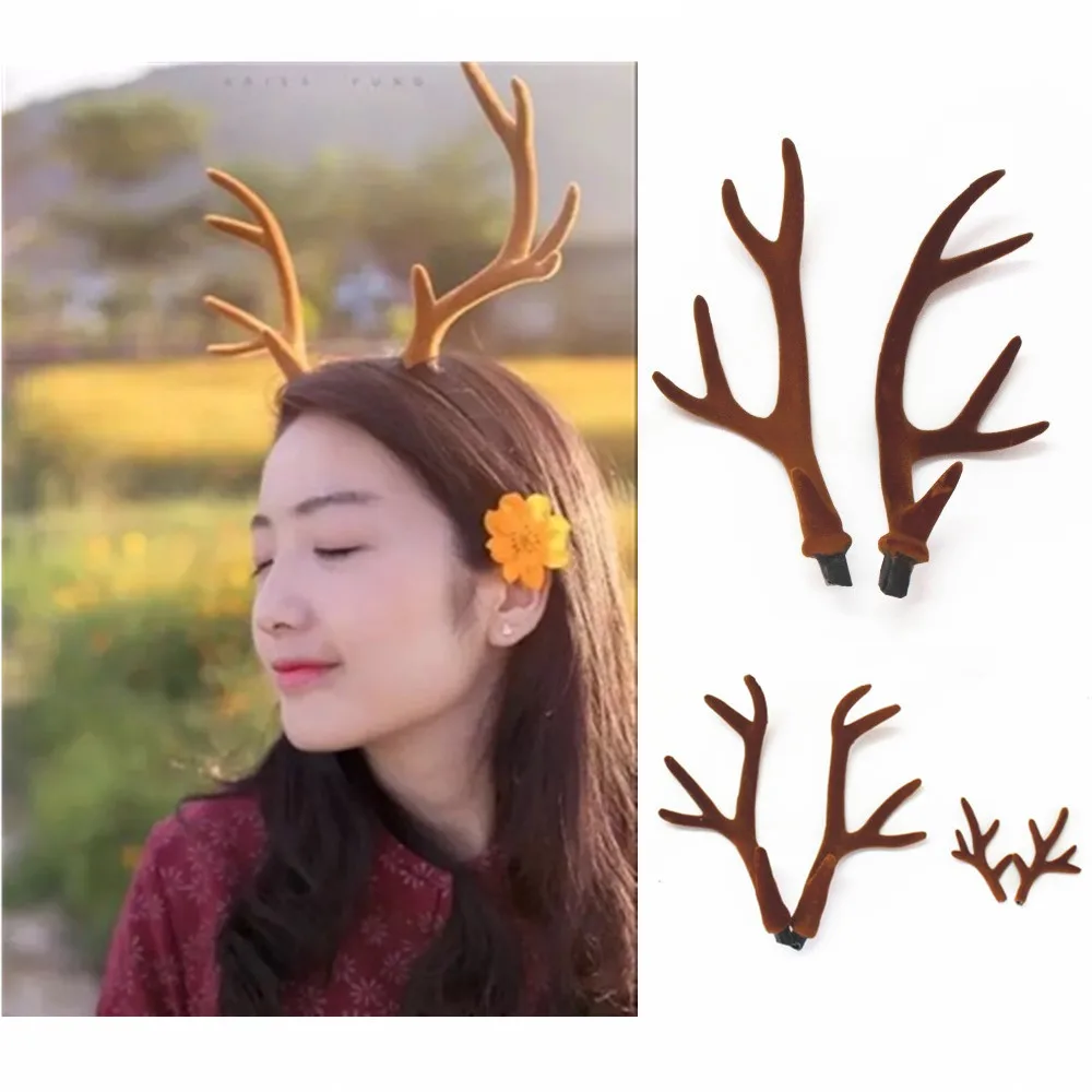 Reindeer Antlers Headband - Cuernos de Ciervo Simulados Hechos a