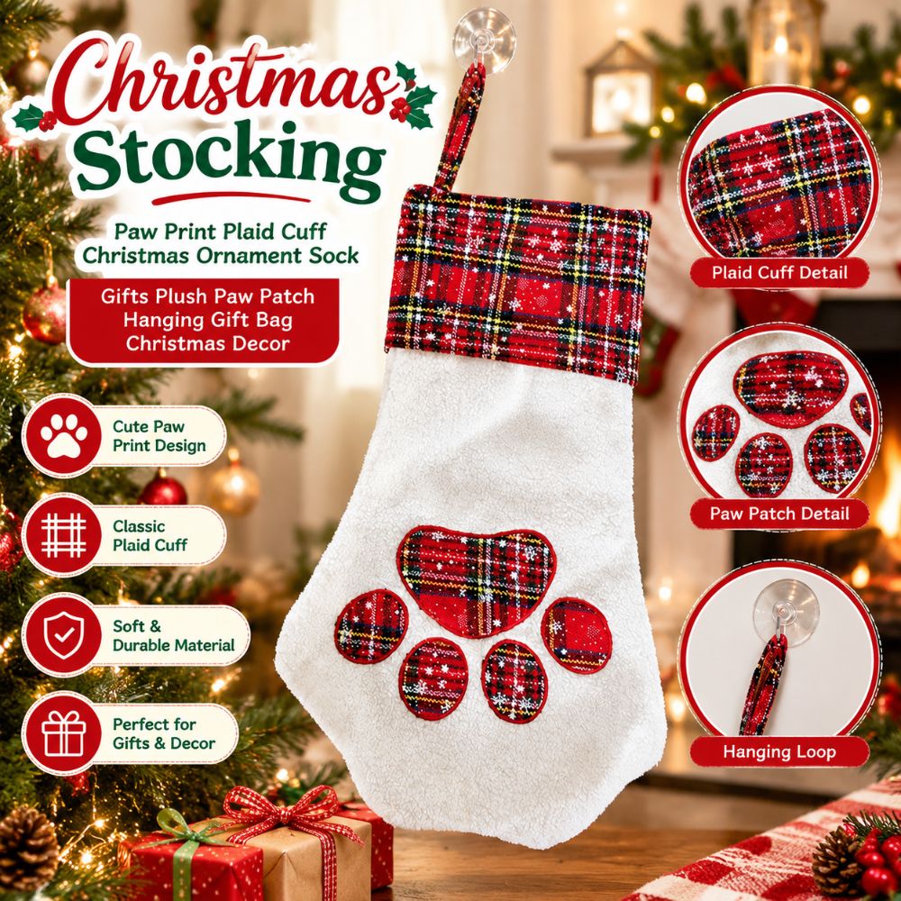 Christmas Stocking Hanging - Regalos de Navidad, calcetín navideño con