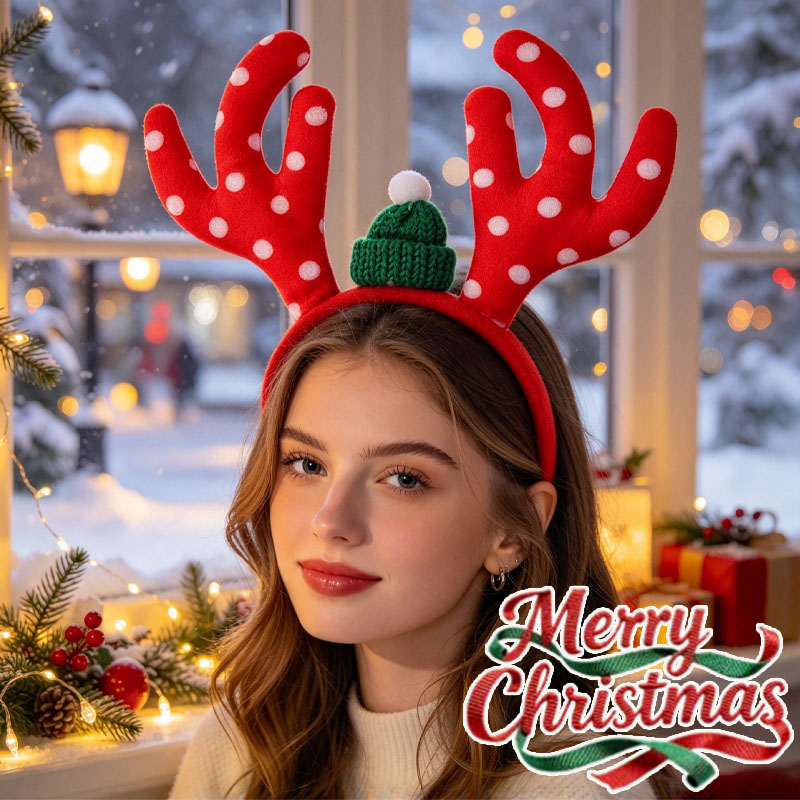 1-5PCS Diadema de Piel de Reno - Reindeer Antlers Headband reseña y precio