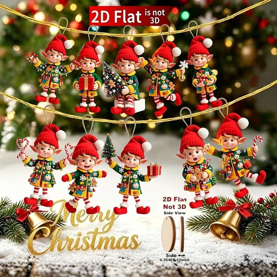 1/5/10/20/50/100 piezas 2D Pla - Christmas Tree Artificial reseña y precio