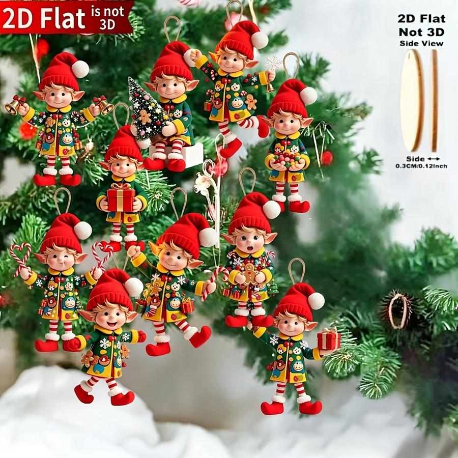 1/5/10/20/50/100 piezas 2D Pla - Christmas Tree Artificial reseña y precio