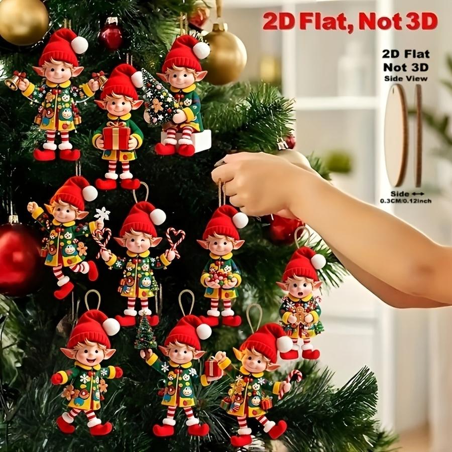 1/5/10/20/50/100 piezas 2D Pla - Christmas Tree Artificial reseña y precio