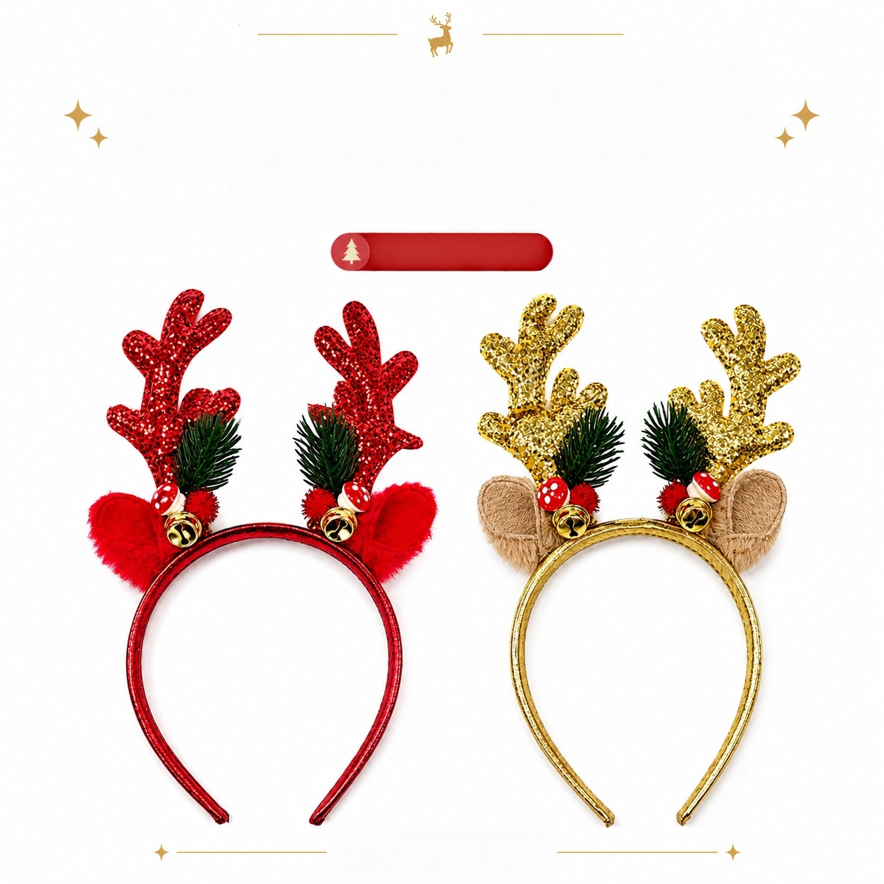 Diadema de lentejuelas con cam - Reindeer Antlers Headband reseña y precio