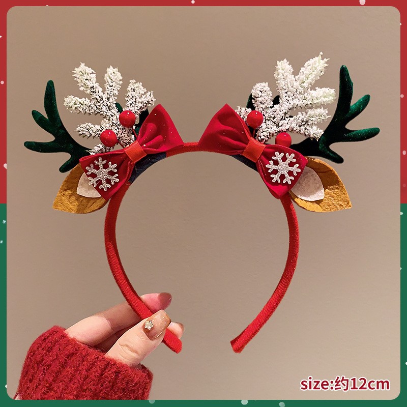 Diadema navideña con adorables - Reindeer Antlers Headband reseña y precio