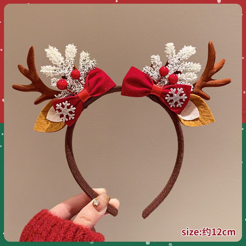 Diadema navideña con adorables - Reindeer Antlers Headband reseña y precio