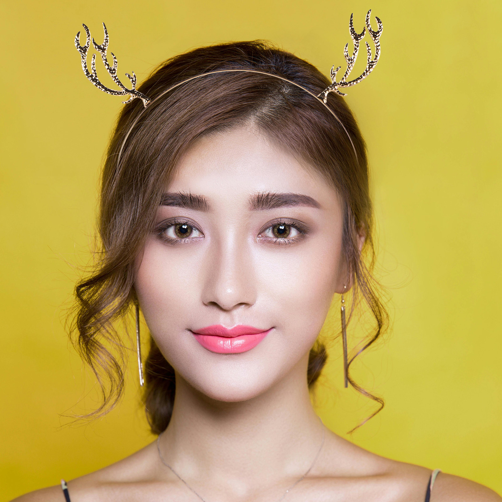 Diadema de disfraz navideño co - Reindeer Antlers Headband reseña y precio