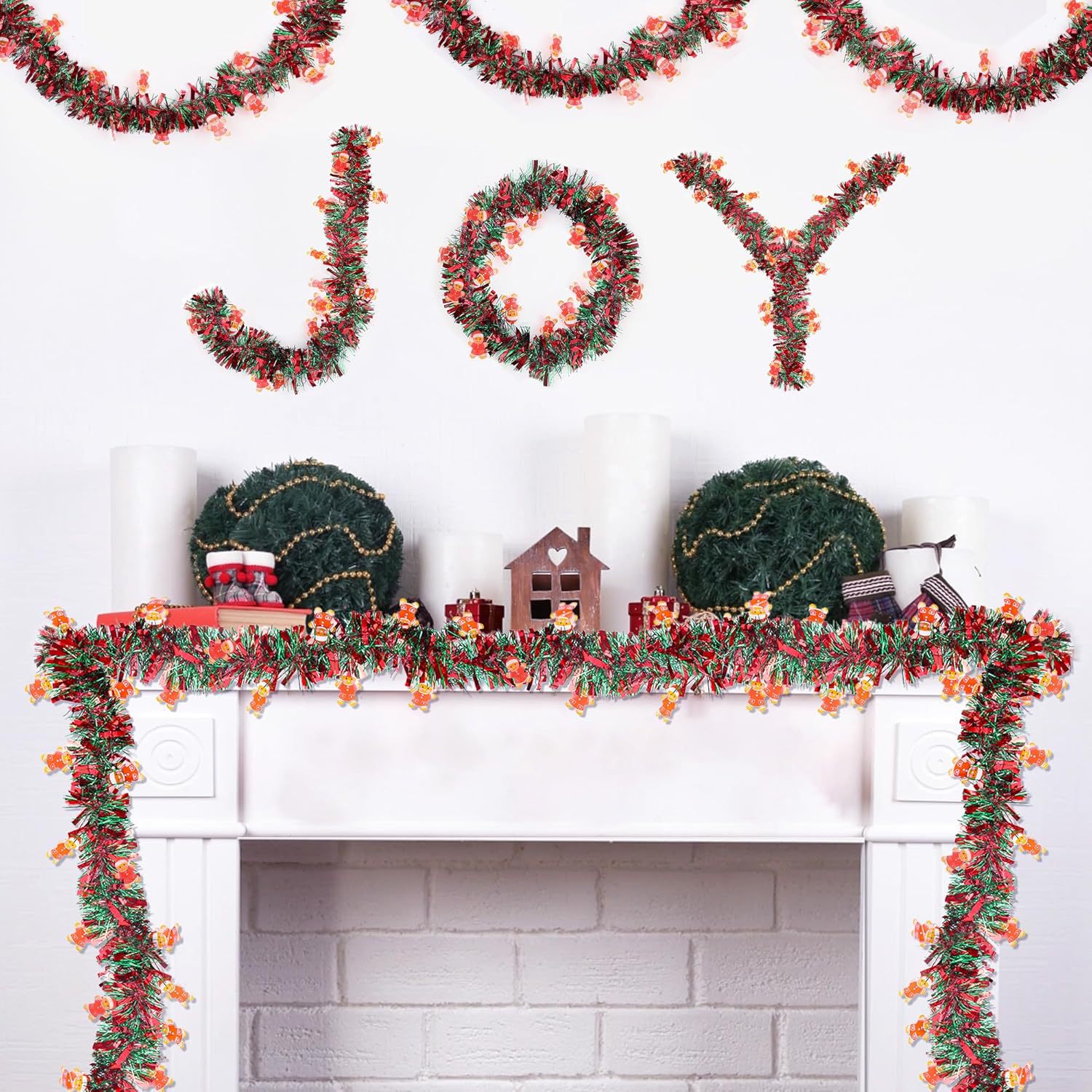 1--10PCS Guirnalda de oropel f - Tinsel Garland Decoration reseña y precio